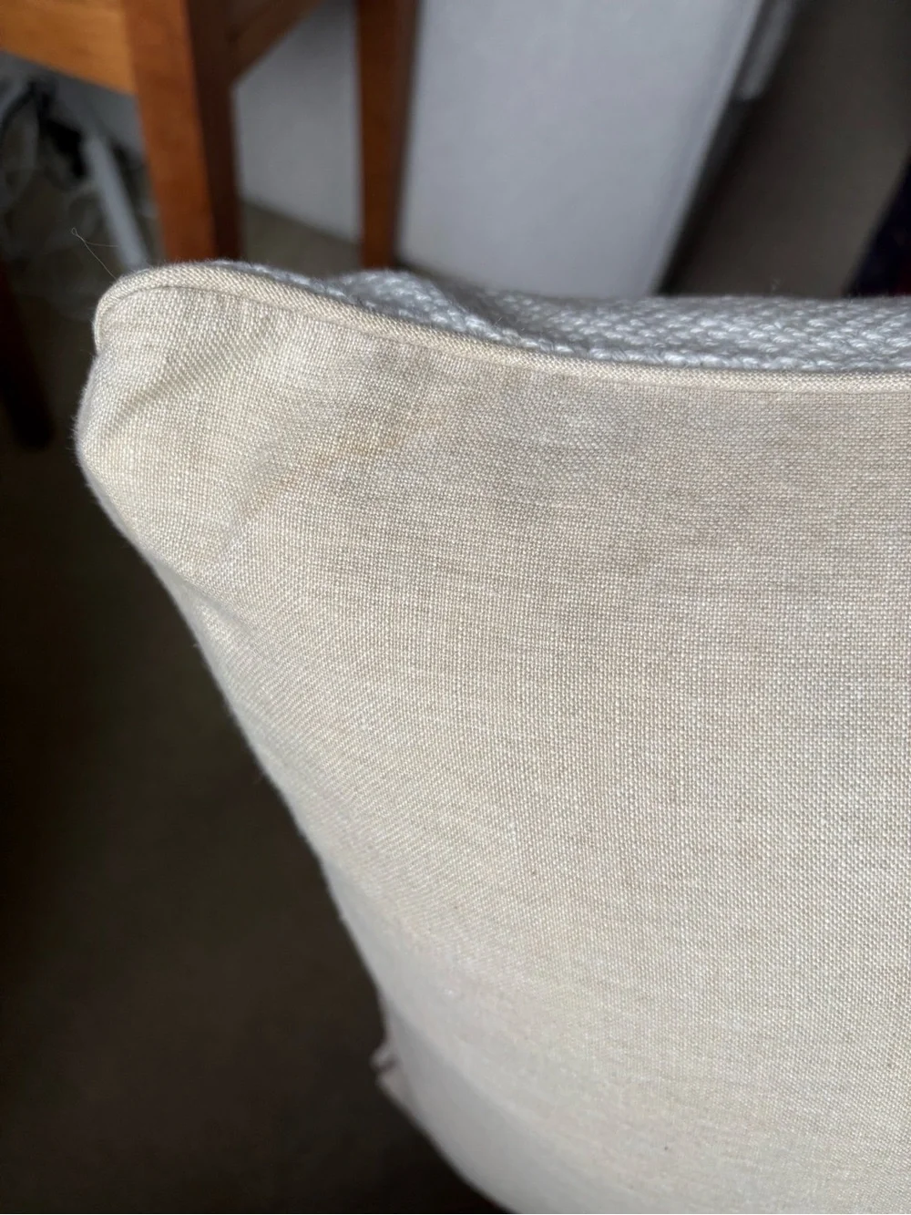 Pottery Barn Cream Linen Cotton Throw Pillows